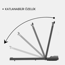 Rebuwo Bluetoothlu Uzaktan Kumandalı 12 Km/hız Katlanabilir Koşu Bandı Portatif Yürüyüş Bandı 1.5 Hp Motor