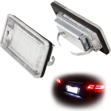 Faith Araba LED Plaka Plaka Işık Lambası Beyaz -Audi A3 S3 8p A4 B6 B7 A5 A6 4f Q7 A8 S8 C6 (Yurt Dışından)