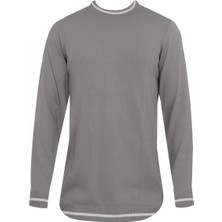 Uki Gri Bisiklet Yaka Triko Kazak