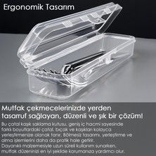 6 Adet Kaşıklık Saklama Kabı - Kaşık Çatal Taşıma Kabı Çok Amaçlı Düzenleyici