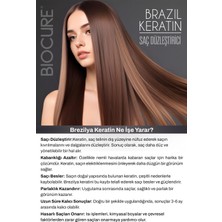 Biocure Saç Düzleştirici Keratin Bakımı 1000 ml + Tuzsuz Arındırıcı Şampuan 1000 ml Brezilya Fönü