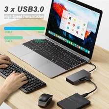 CoverZone Çoklayıcı Adaptör 7IN1USB-C To USB 3.0 ve Usb/c 4 Ports Hub + Hdtv (4K/30Hz) + Pd Macbook Uyumlu Çevirici Adaptör Çok Portlu Çoklayıcı 7 In 1 USB Hub CK-510