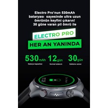 Spovan Electro Pro Hava Basınçlı Şeker Nfc Sesli Görüşme Ekg Türkçe Akıllı Saat