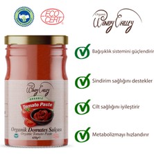 Organic Windy Valley Domates Salçası 2'li Paket  (650gr+650gr) İlave Tuz İçermez