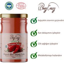 Organic Windy Valley Domates Salçası (650gr) Ve Biber Salçası (Tatlı) (610 gr) Seti İlave Tuz İcermez