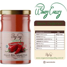 Organic Windy Valley Domates Salçası (650gr) Ve Biber Salçası (Tatlı) (610 gr) Seti İlave Tuz İcermez