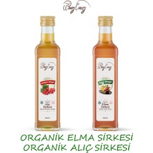 Organic Windy Valley Elma (500 ml) &  Alıç Sirkesi (500 ml) 2'li Avantaj Paketi Katkısız Doğal Fermente