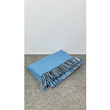 Sobe Hediyelik Çift Taraflı Ekoseli Yünlü Omuz Şalı - 70X190CM - Kışlık Şal