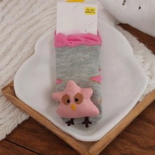 Gigi Giyim Pofuduk Kuş Desenli Kız Çocuk Çorap