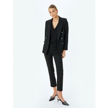 Yüksek Bel Slim Fit Cigarette Pantolon