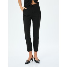 Yüksek Bel Slim Fit Cigarette Pantolon