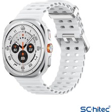 Schitec Watch Ultra Amoled Ekran Waterproof Akıllı Saat 3 Kordonlu Titanyum Gümüş 47MM