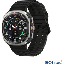 Schitec Watch Ultra Amoled Ekran Waterproof Akıllı Saat 3 Kordonlu Titanyum Gümüş 47MM