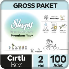 Sleepy Bio Natural Bebek Bezi Gross Paket 2 Beden 3-6 kg 100 Adet