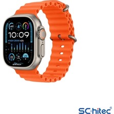 Schitec Watch Ultra 2 Amoled Ekran Waterproof 3 Kordonlu Akıllı Saat Titanyum Gümüş