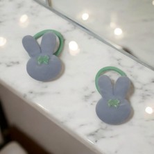 Gigi Giyim Peluş Kurdele Detay Kulaklı Kız Çocuk Bağlama Toka