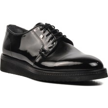 Ayakmod Siyah Rugan Erkek Günlük Ayakkabı