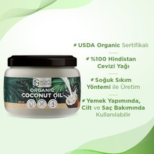 Nature's Supreme Organik Hindistan Cevizi Yağı 300 mL (Soğuk Sıkım)