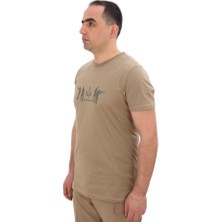 Single Sword Bisiklet Yaka Kısa Kollu Baskılı T-Shirt Tişört