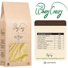 Organic Windy Valley Köftelik İnce Bulgur  (750 gr)