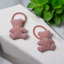 Gigi Giyim Peluş Kurdele Detay Ayıcıklı Kız Çocuk Bağlama Toka