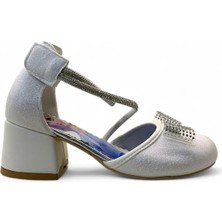 Tuğba Ortopedi 739 Kız Çocuk Frozen Topuklu Abiye Ayakkabı