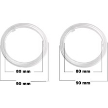 2 Adet Far Içi Floresan Angel Halka Beyaz Renk Balanslı 80 mm