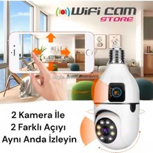 Wificam Çift Kameralı Duy Girişli Kablosuz Wifi Kamera O-Kam Pro Türkçe Yazılım