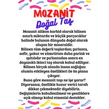 Sertifikalı Mozanit Doğal Taş Kolye Küpe Takımı
