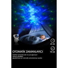 Astronot Projektör Kumandalı Çocuk Odası Gece Lambası Gökyüzü Galaksi Star Uzay Yıldız Projeksiyon