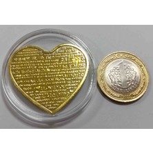 Derenpecunia Sevgililer Günü Anı Madalyası  x altın Kaplama x