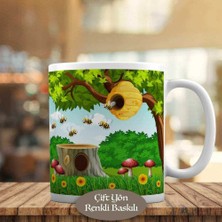 Asilmeydan Bahçede Arılar ve Kovanları Kupa Bardak Hediyelik-1308-21487