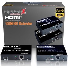 Apronx APX-120M-B CAT5E/CAT6 120M Fullhd 1080P 3D HDMI Extender