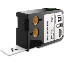 Xtl, Isıyla Küçülen Etiket (24 mm x 2.7 Mt), Beyaz/siyah - 1868811