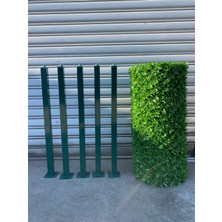 Msy Fence Çim Çit 100 cm x 10 mt + 5ADET Çit Direği Aksesuarlar Dahil