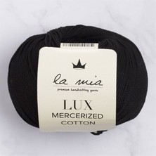 La Mia Lux Mercerized Cotton Siyah El Örgü Ipi - 1 - 33741