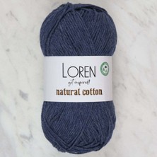 Loren Natural Cotton Lacivert El Örgü Ipi - R103