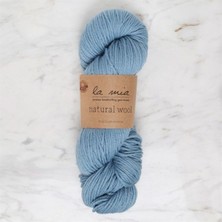 La Mia Natural Wool Mavi El Örgü Ipi - L204 - 34393