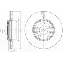 Delphi BG4264 Ön Fren Aynası Scenic Laguna Latitude Megane Iıı 1.2 1.4 16V 1.5dcı 1.6 2.0 16V 2.0dcı 296MM 5 Bijon 402060002R