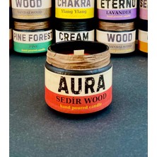 Stworkshop Aura: Özel Tasarım Sedir Ağacı Kokulu Mum, 250 gr Doğal Vegan Soya Wa x  Mumu.