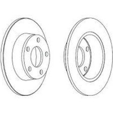 Ferodo DDF1190C Arka Fren Aynası Audi A6 2.4 2.5tdı 2.8 3.0 Quattro 04-07 4B0615601A