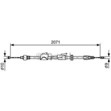 Bosch 1987482242 Fren Teli 2071MM 6G912B700EH