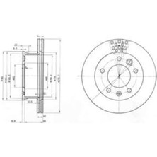 Delphi BG3236 Fren Diski Ön Sprinter 95-06-LT28 LT46 96- 2D0615301B