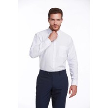 Classics Men Dormen Classics Erkek Beyaz Kolay Ütülenebilir Regular Fit Geniş Kesim Klasik Yaka Cepli Gömlek