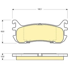 Mga 55347 Balata Fren Arka Mazda 323-LANTIS 96-98 1.8 16V BCYC2648Z