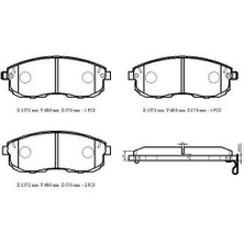 Ioto -10403-30201 Fren Balata Takımı Ön Sımlı Nissan Juke 2010-MAXIMA 1996-SUZUKI Sx4 2006- Renault Latitude 2011- BP1087