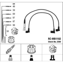Ngk 2580 Ateşleme Kablosu Seti (85­RC-MB1102) W126 79-85 W460 79-89 Renault 107 74-84 A1101506318