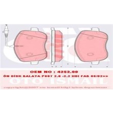 Trw GDB1503 Ön Balata Scudo 96 Jumpy 95 P807 2.0-2.2 Hdı Fab 02 77362236