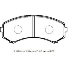 Ioto -10803-30201 Fren Balata Takımı Ön Sımlı E2200 1999-2004 Pajero 3.2 2003-2006 Dmax 2008-2012 3.0 1617286180