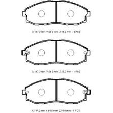 Ioto -10204-30201 Fren Balata Takımı Ön Sımlı Stare x 2.4/2.5 1997-2001 Nubira 1997- 581014AA00
